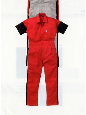 山田辰 DICKIES WORK　AUTO-BI THEMAN,12-KM-257,半袖ツヅキ服(ツナギ)の写真は2022最新カタログ15ページに掲載されています。