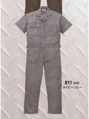 山田辰 DICKIES WORK　AUTO-BI THEMAN,811,ヒッコリー半袖ツヅキ服の写真です