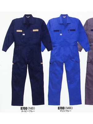 山田辰 DICKIES WORK　AUTO-BI THEMAN,8700,ストライプツヅキ服の写真は2024-25最新カタログ76ページに掲載されています。