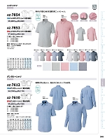 AZ7853 長袖ニットBDシャツのカタログページ(aith2022s348)