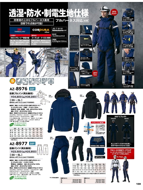アイトス ＨｅｒｏｓＵｎｉｆｏｒｍ,AZ8976,防寒ブルゾンの写真は2025-26最新カタログ180ページに掲載されています。
