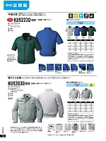 KU92220 空調服半袖ブルゾンのカタログページ(ascw2022s015)