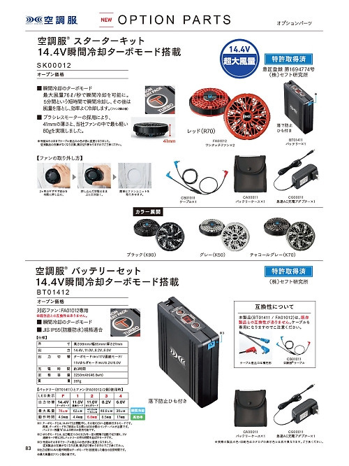 自重堂(JICHODO),SK00012 スターターキットの写真は2022最新オンラインカタログ83ページに掲載されています。