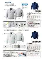 KU90720 屋外作業用長袖空調服のカタログページ(jita2024s074)