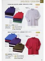 004 裏綿長袖ハイネックシャツのカタログページ(kkrs2009n059)