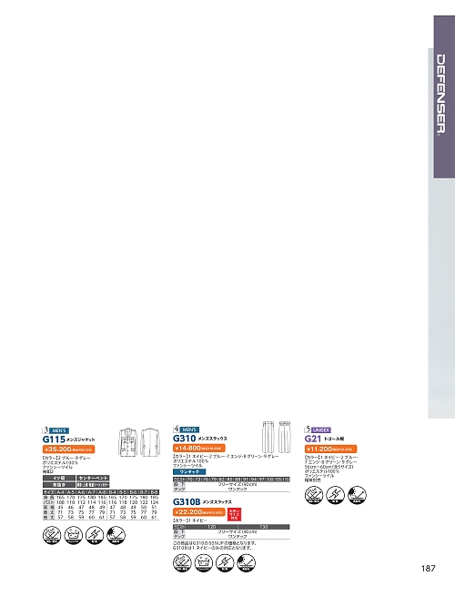 ＤＡＬＴＯＮ(ダルトン),G115,ジャケットの写真は2026最新カタログ187ページに掲載されています。