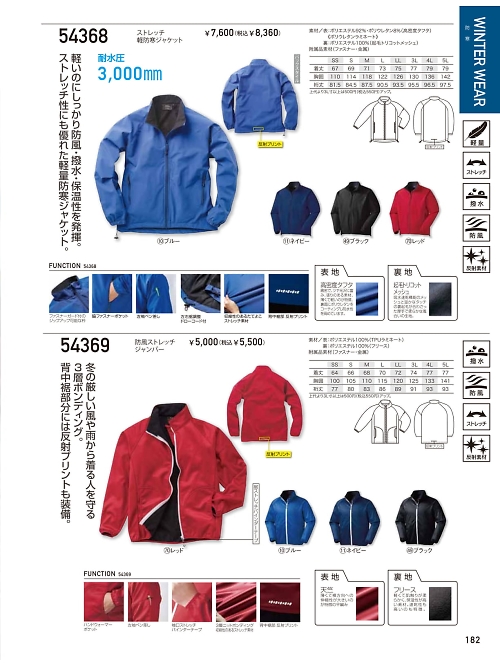 クロダルマ ＫＵＲＯＤＡＲＵＭＡ,54368,軽防寒ジャケットの写真は2023-24最新オンラインカタログ182ページに掲載されています。