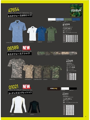 大川被服 DAIRIKI Kansai uniform,47654 半袖ポロシャツの写真は2019最新オンラインカタログ11ページに掲載されています。