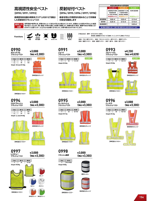 シンメン BigRun,0991 安全ベストの写真は2025-26最新オンラインカタログ154ページに掲載されています。