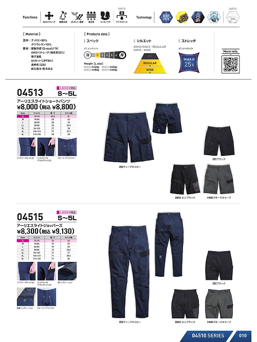 シンメン BigRun,04513 ショートパンツの写真は2026最新オンラインカタログ10ページに掲載されています。