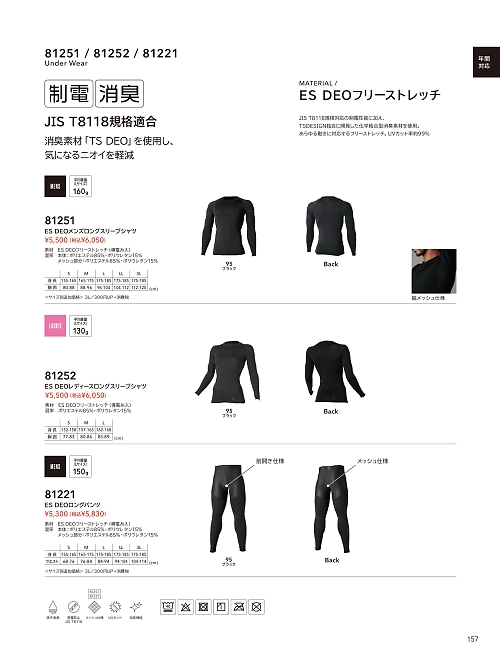 TSデザイン TS DESIGN [藤和],81252 レディースロングスリーブシャツの写真は2026最新オンラインカタログ157ページに掲載されています。