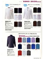5960-623 ジップアップハイネックシャツのカタログページ(tris2014s091)