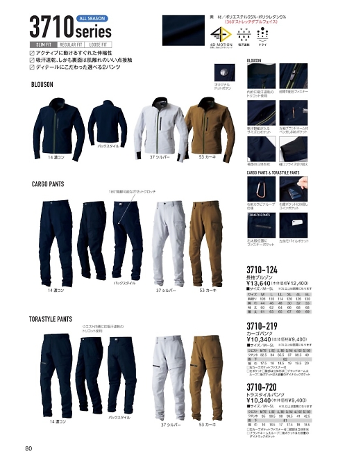 寅壱(TORA style),3710-720 トラスタイルパンツの写真は2020-21最新オンラインカタログ80ページに掲載されています。