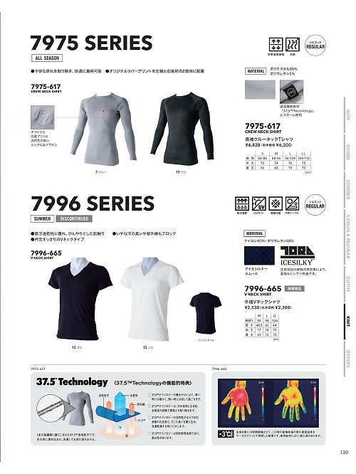 寅壱(TORA style),7996-665 半袖VネックTシャツの写真は2026最新オンラインカタログ139ページに掲載されています。