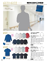 6121 長袖ポロシャツのカタログページ(xebc2017s224)