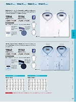 15163 長袖ボタンダウンシャツのカタログページ(xebc2024s107)