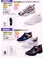85803 制電スポーツシューズのカタログページ(xebs2008w017)