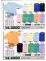 14-4800 制電半袖ポロシャツのカタログページ(ymda2007w116)