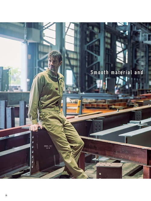 山田辰 DICKIES WORK　AUTO-BI THEMAN,23041,つなぎ服の写真は2025最新カタログ11ページに掲載されています。