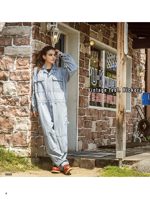 山田辰 DICKIES WORK　AUTO-BI THEMAN,25020,高機能つなぎ服の写真は2025-26最新カタログ19ページに掲載されています。