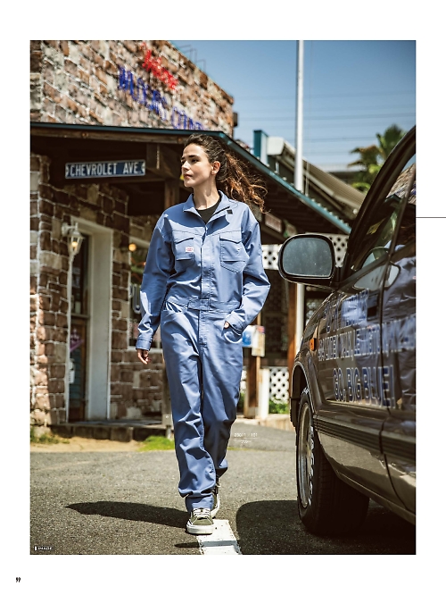 山田辰 DICKIES WORK　AUTO-BI THEMAN,23011,ツナギ服の写真は2025-26最新カタログ99ページに掲載されています。