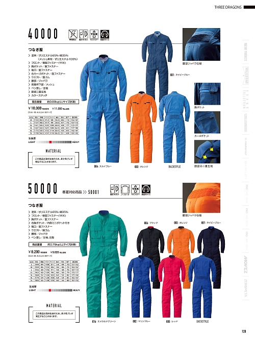 山田辰 DICKIES WORK　AUTO-BI THEMAN,50000,ツヅキ服の写真は2025-26最新カタログ120ページに掲載されています。