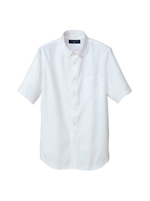 ユニフォーム2 AZ50404 半袖BDシャツ(ヘリンボーン)