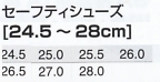 AZ51619 セーフティシューズ(15廃番)のサイズ画像