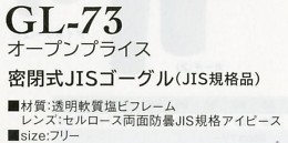 GL73 ゴーグル返品不可10個のサイズ画像