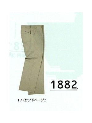 ユニフォーム525 1882 シャーリングノータックパンツ