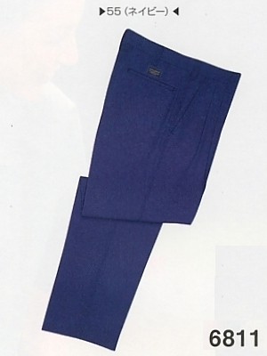 6811 ツータックパンツの関連写真です