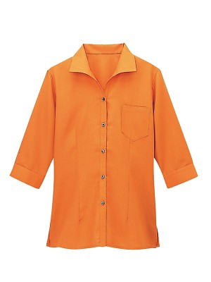 ユニフォーム104 08935 ウィングカラーシャツ(七分袖)