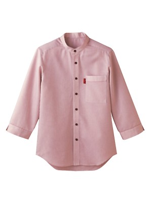 ユニフォーム6 34301 スタンドカラーシャツ(七分袖)