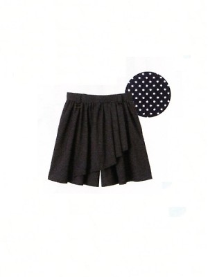 ユニフォーム40 52237-16 ラップキュロット(紺ドット)