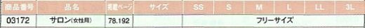 03172 サロンのサイズ画像