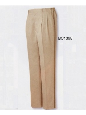 ユニフォーム621 BC1398 メンズ側章パンツ(ベージュ)
