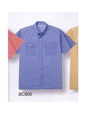 クリックでBC806 半袖ペアシャツのオンラインカタログのページを表示します