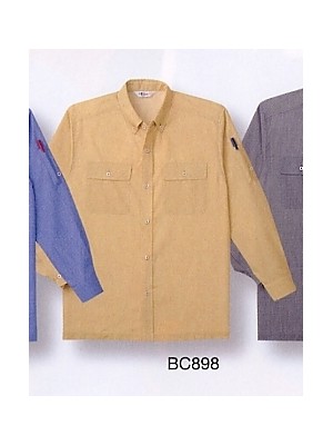 ユニフォーム693 BC898 長袖ペアシャツ(廃番)