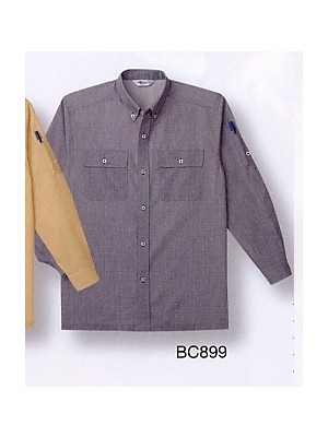 ユニフォーム694 BC899 長袖ペアシャツ(廃番)
