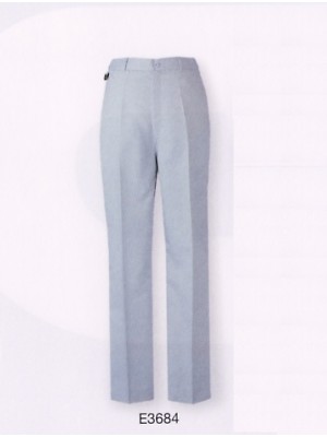 ユニフォーム35 E3684 女ノータックパンツ(アースグリーン