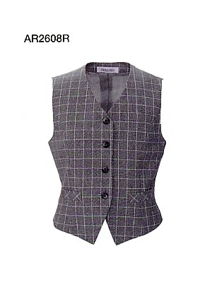 クリックでAR2608R ベスト(事務服)のオンラインカタログのページを表示します