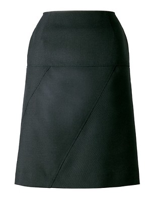 ユニフォーム47 YT3911-2 Aラインスカート(ブラック)