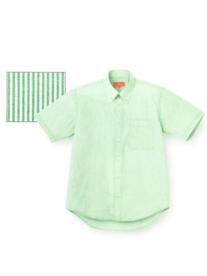 ユニフォーム1252 GW1527 ピンストライプBD半袖(15廃