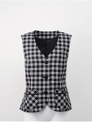 ユニフォーム1264 FV30589 ベスト(事務服)