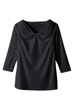 WP313 七分袖リボンドレープTの関連写真です