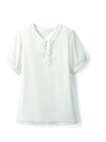パフ袖フリルブラウスTシャツ WP325