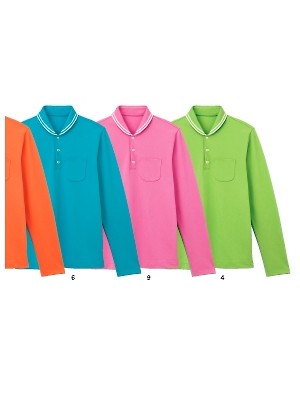 クリックでHM2078 長袖ラウンドカラーポロのオンラインカタログのページを表示します