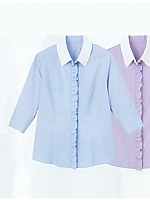 AWY243 レディースフリルブラウス