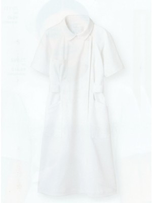 ユニフォーム2528 73-922 ナースワンピース半袖(白)
