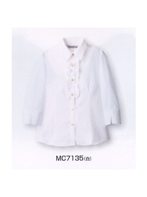 ユニフォーム30 MC7135 シャツ(レディス)白